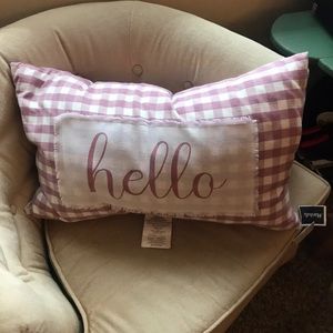 Gingham Throw Pillow